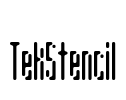TekStencil Font Image