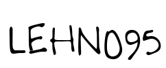 LEHN095 Font Image