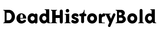 DeadHistoryBold
