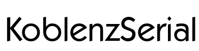 KoblenzSerial Font Image