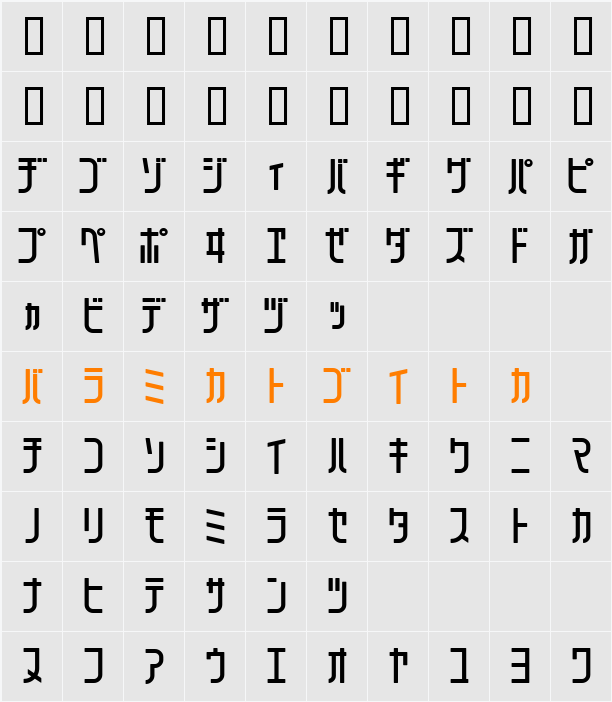 71mksdKt Character Map