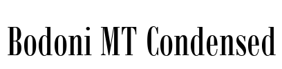 Bodoni MT Condensed Font Image