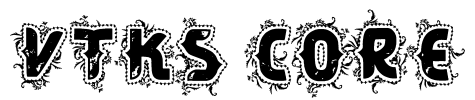 VTKS CORE Font Image