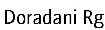 Doradani Rg Font Image