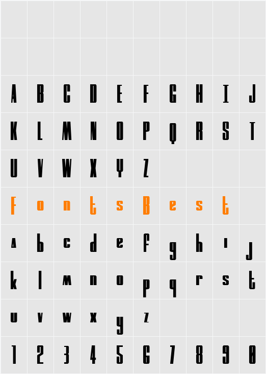 MOON Runner Character Map