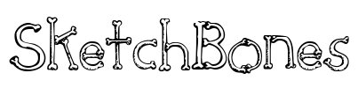 SketchBones Font Image