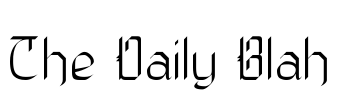 The Daily Blah Font Image