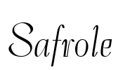 Safrole Font Image
