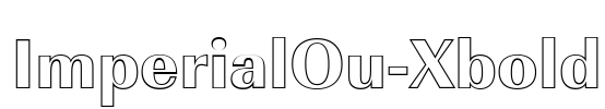 ImperialOu-Xbold Font Image