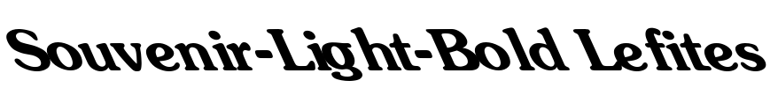 Souvenir-Light-Bold Lefites Font Image