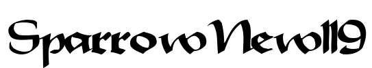 SparrowNew119 Font Image