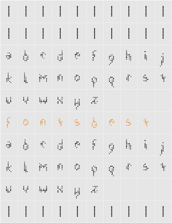 ISL_Sickness Character Map