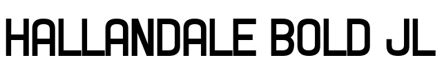 Hallandale Bold JL Font Image