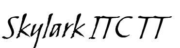 Skylark ITC TT Font Image