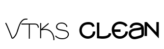 VTKS clean Font Image