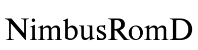 NimbusRomD Font Image