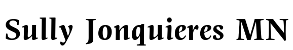 Sully Jonquieres MN Font Image
