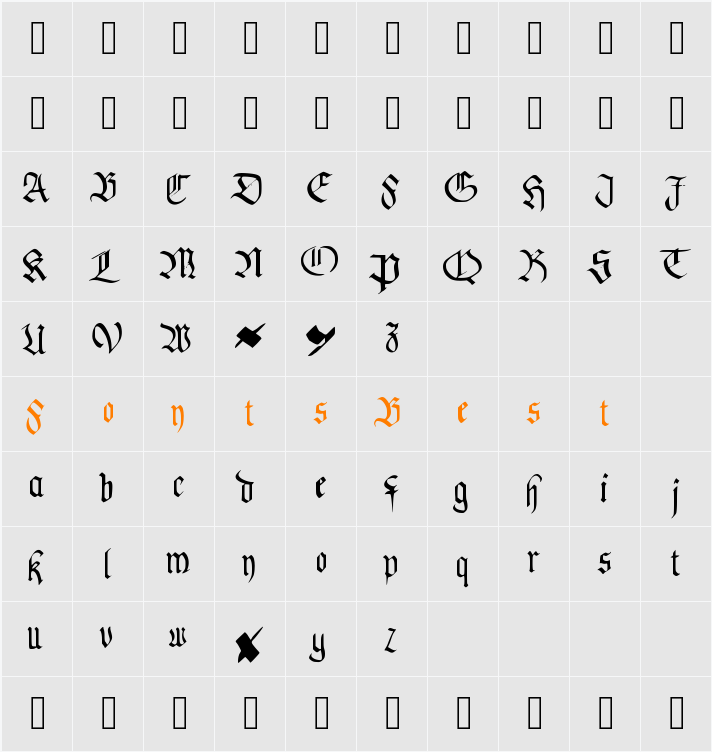 PentaGram’s Callygraphy Character Map