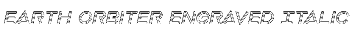 Earth Orbiter Engraved Italic