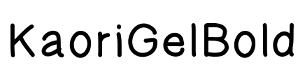 KaoriGelBold Font Image