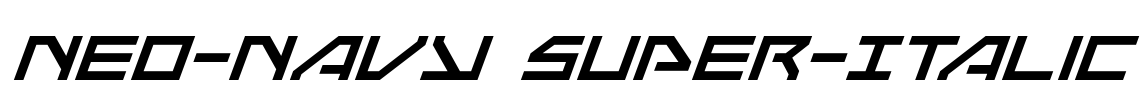 Neo-Navy Super-Italic