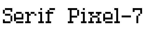 Serif Pixel-7