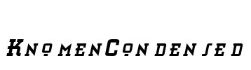 KnomenCondensed