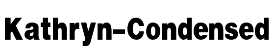 Kathryn-Condensed Font Image