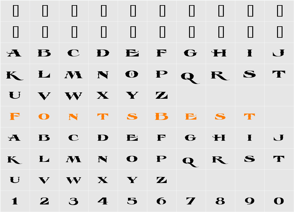 LHF Esoteric 3 SPURS Character Map