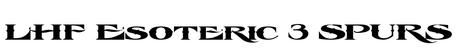 LHF Esoteric 3 SPURS Font Image