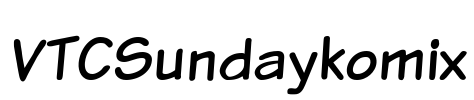 VTCSundaykomix Font Image