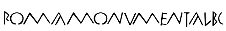 RomaMonumentalBC Font Image