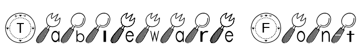 Tableware Font