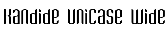 Kandide Unicase Wide Font Image
