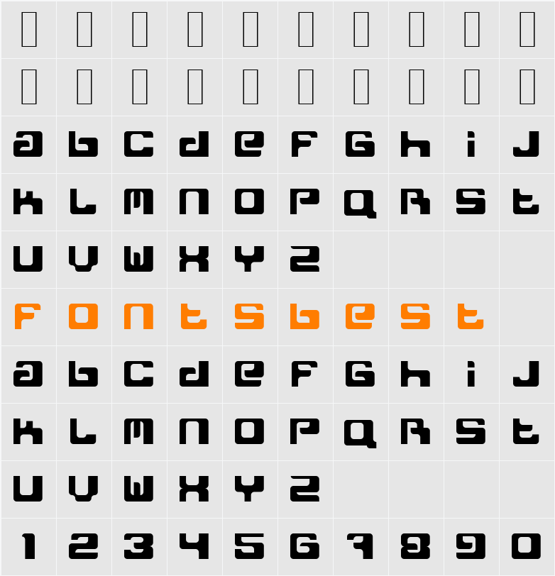 Freak Normal Character Map
