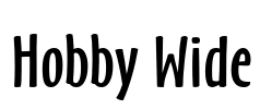 Hobby Wide Font Image