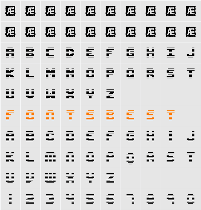 Edit Undo Line BRK Character Map