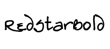 RedStarBold Font Image