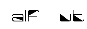 Half Cut Font Image