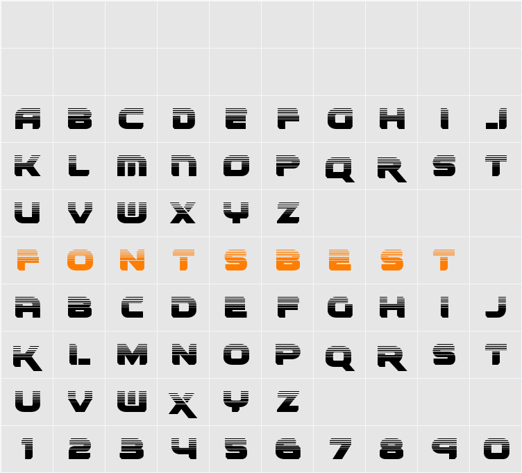 Renegado Halftone Character Map