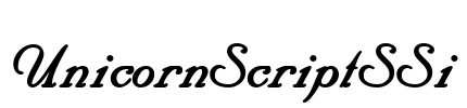 UnicornScriptSSi Font Image