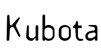 Kubota Font Image