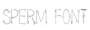 SPERM FONT Font Image