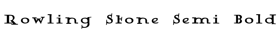 Rowling Stone Semi Bold