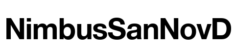 NimbusSanNovD Font Image