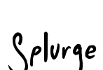 Splurge Font Image