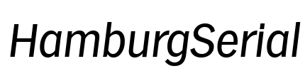 HamburgSerial Font Image