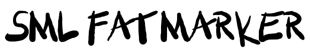 SML FAT MARKER Font Image