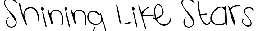 Shining Like Stars Font Image