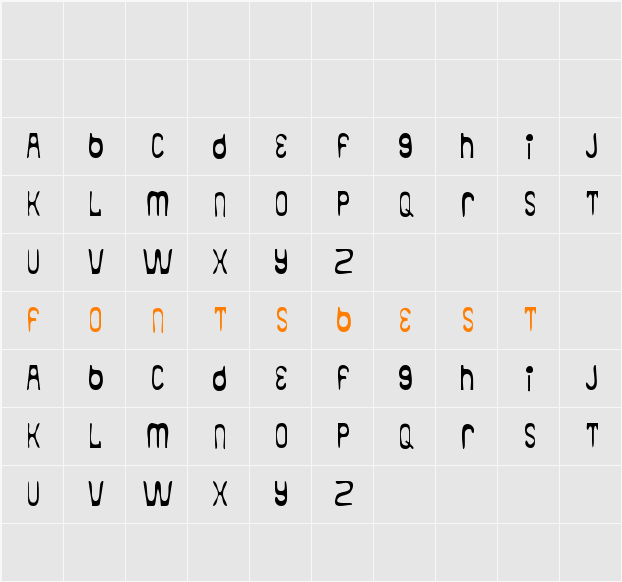 aqualib Character Map
